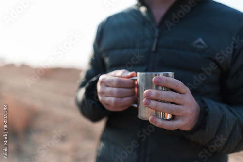 man with cup of coffee