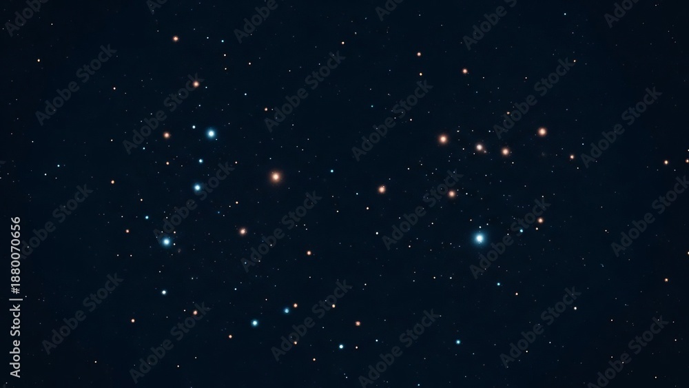 Fototapeta premium Vast dark night sky filled with countless twinkling stars and distant constellations.