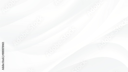 White abstract background with smooth curved lines and shapes