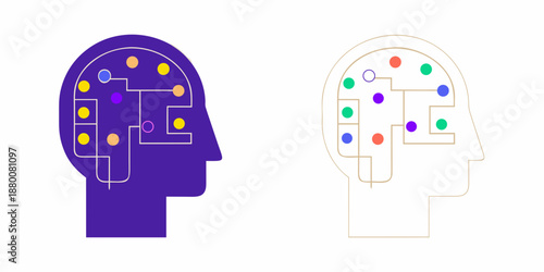 Visualizing brain activity and neural connections with abstract colorful representations