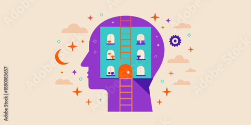 A creative mind exploring thoughts dreams and the architecture of imagination