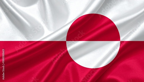 Close-Up of the Greenland National Flag with Rippling Silk Fabric Texture Free Download Close-Up of the Greenland National Flag with Rippling Silk Fabric Texture - GFXLoad
