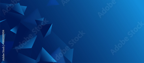 Blue background with a lot of triangles tech concept
