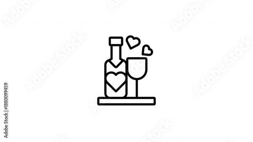 Wallpaper Mural champagne animation icon Torontodigital.ca