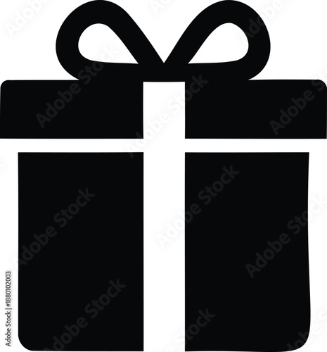 Beautiful gift box with ribbon