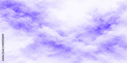 Abstract fluffy white clouds float across a beautiful clear blue sky background creating a bright summer nature cloudscape with light high in the atmosphere on a sunny day