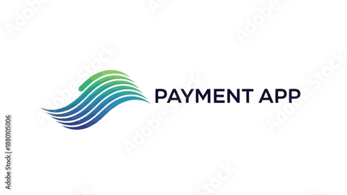 Payment App Logo with Wave Design
