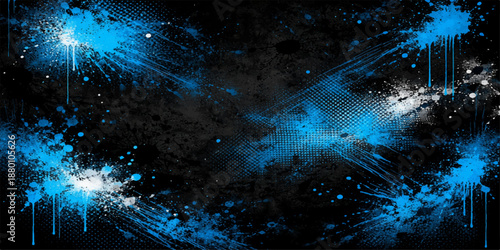 An abstract space background captures a glowing nebula and bright stars within a deep blue galaxy to create a fantasy night sky illustration of the dark cosmos universe