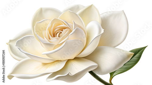 white rose on white background