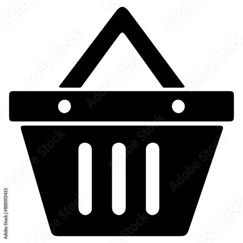 Shopping Basket isolated on transparent background