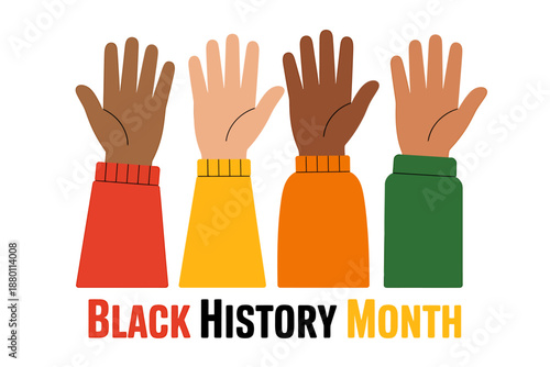 Celebrating Diversity Hands Raised for Black History Month