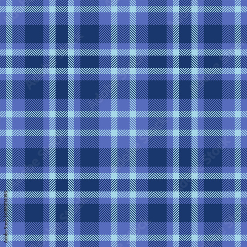 Glamour seamless pattern fabric, naked textile texture tartan. Cute background vector plaid check in blue and light colors.