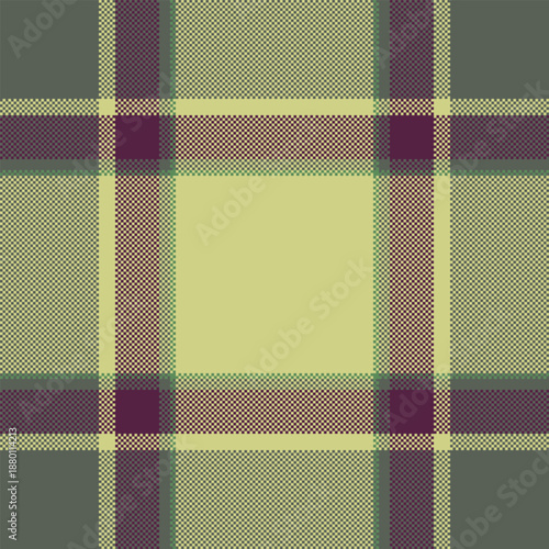 Straight texture seamless tartan, halloween check textile background. Square vector fabric pattern plaid in lime and pastel colors.
