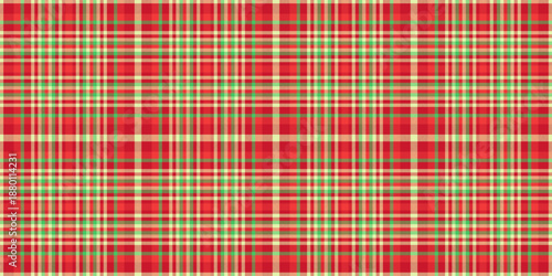 Chic background check tartan, costume pattern vector textile. Simplicity fabric plaid seamless texture in red and light colors.