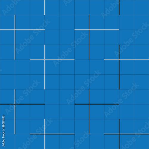 abstract seamless pattern with blue squares