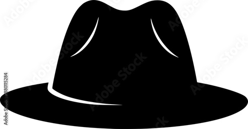 image of a hat silhouette on a white background
