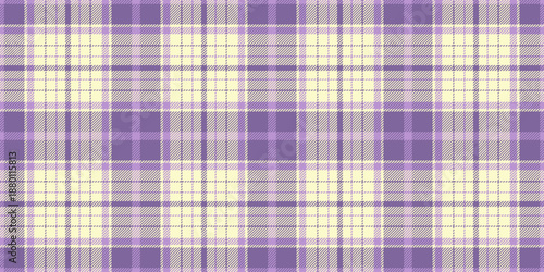 Group tartan vector textile, occupation pattern fabric seamless. British check texture background plaid in lemon chiffon and violet colors.