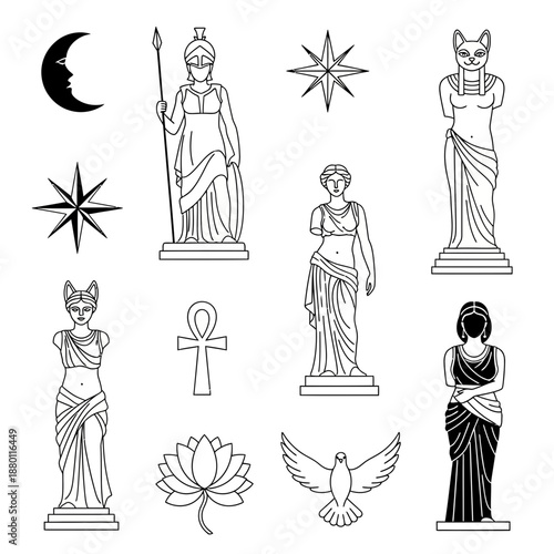 Ancient Mythology and Religious Symbols Collection