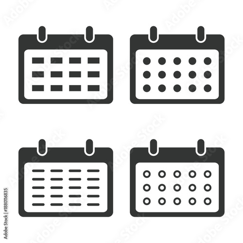 Calendar Icons for Scheduling and Events
