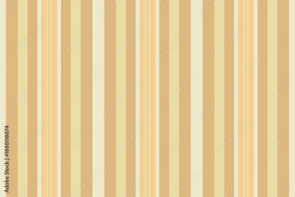 Obraz premium Sparse stripe vertical background, school textile pattern texture. Service seamless fabric vector lines in light and amber colors.