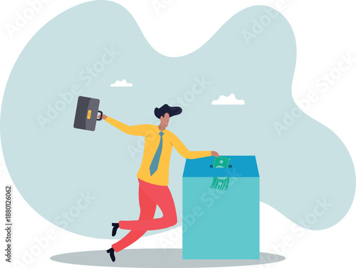 Money shred bad investment, scam or fraud causing losing money, mistake or financial failure spending.about a man and his life.