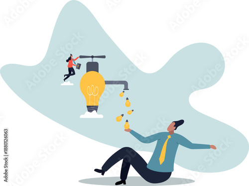 The employee comes up with a lot of business ideas.about a man and his life.