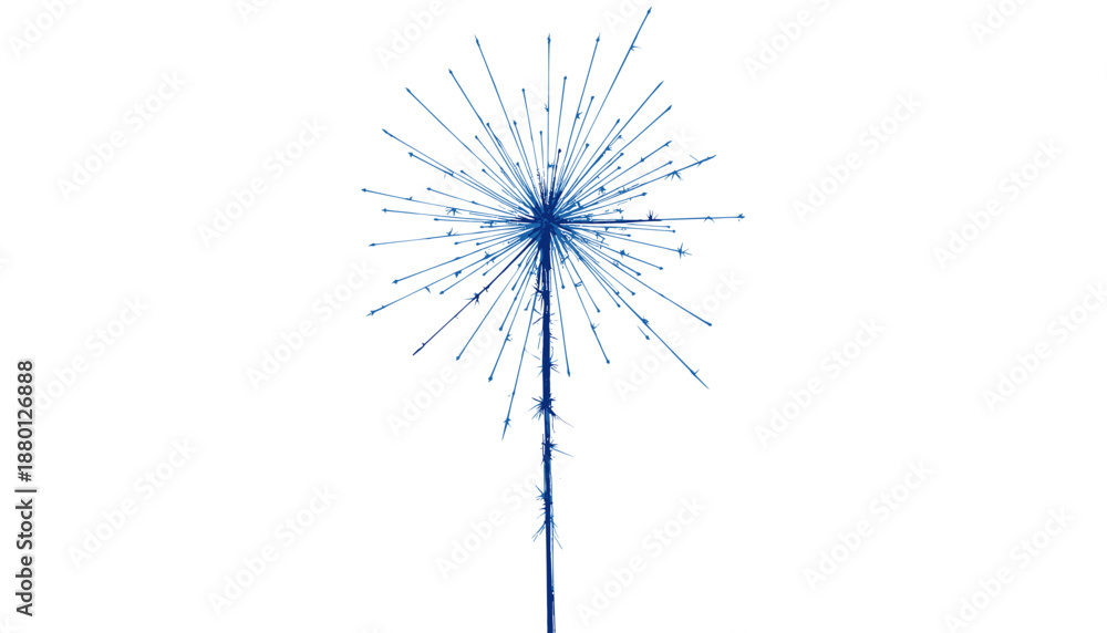 Fototapeta premium Vintage sketch with blue ink for Bastille Day celebration 