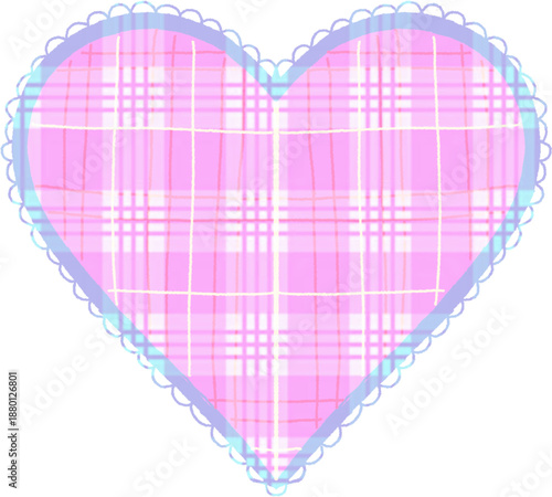 pink heart frame