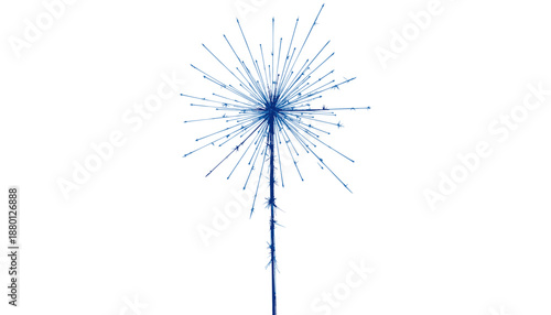 Vintage sketch with blue ink for Bastille Day celebration  