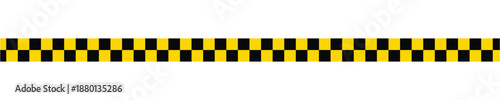 Black and yellow caution tape.