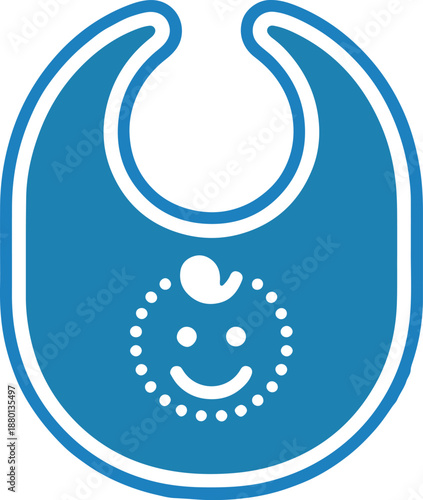 baby bib vector icon