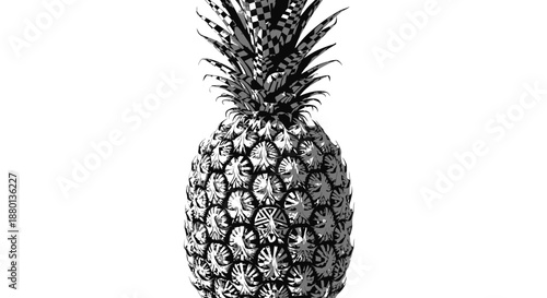 pineapple on white