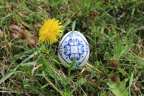 easter egg in grass