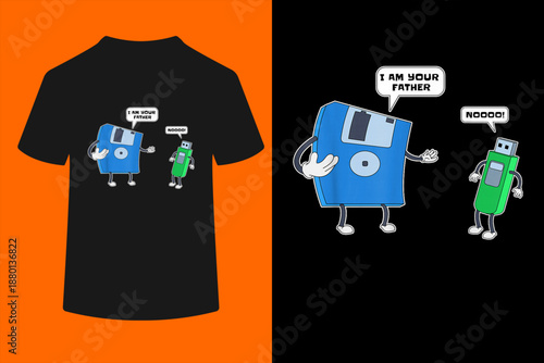 Computer Engineering I mens Father & Son Floppy Disk Engineer Short Sleeve T-Shirt
