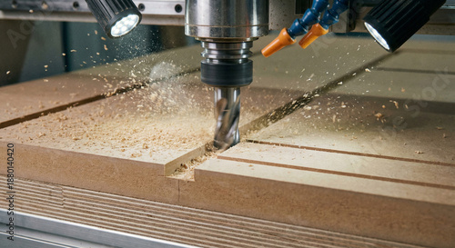 Machine working cnc. Generative AI

