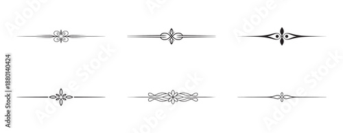 A collection of elegant and vintage-style decorative page dividers and text separators