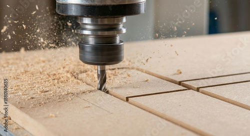 Machine working cnc. Generative AI
