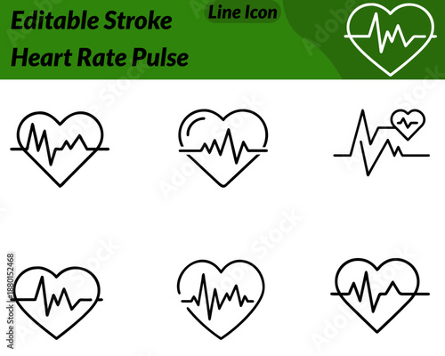 A modern flat vector icon featuring a friendly character combined with a heart rate pulse symbol.Shows a heart person character an ECG/heartbeat line smartwatch medical screen to represent monitoring.
