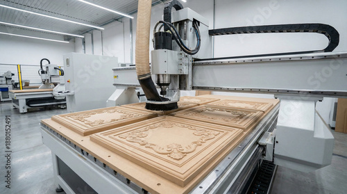 Machine working cnc. Generative AI