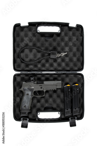 Tactical Handgun in Protective Hard Case