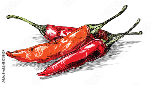 Hot Chili Vector Art and Illustration for Creative Design Concept