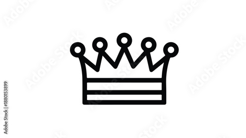 Luxurious Crown Icon Design for Elegant Illustrations - Vector Art