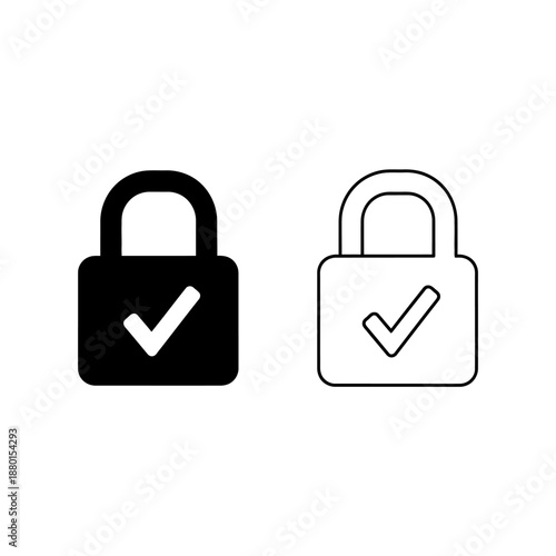 Security verification icons representing data protection and confirmation