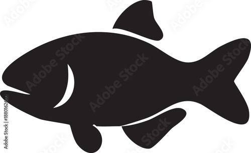 Cartoon vector illustration of a wild shark fin swimming in the underwater marine life of the deep blue sea ocean isolated on white