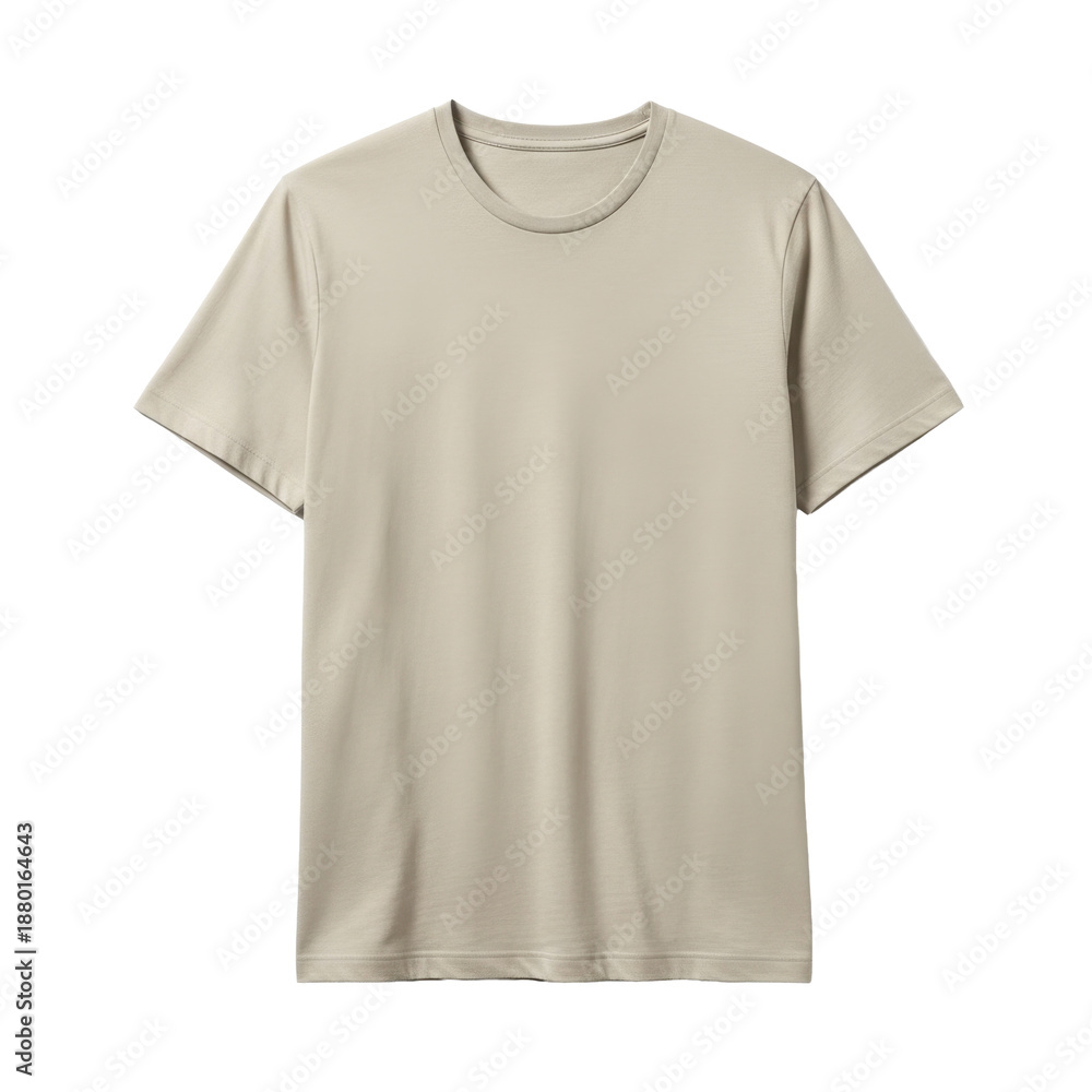 Fototapeta premium Beige crew neck t-shirt on