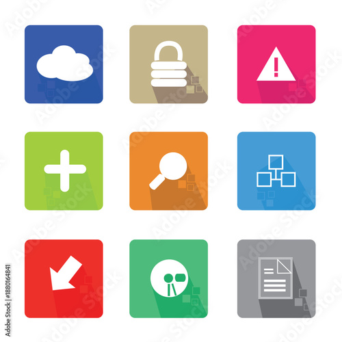 Corporate Business Management Icon Set