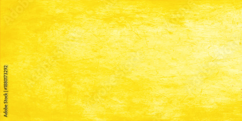 Worn vintage yellow paper texture featuring an aged grunge pattern with a dirty antique parchment design and retro orange art backdrop