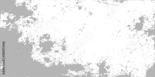 An abstract black grunge background features a vintage ink splatter texture and a floral design pattern with a dirty paint stain border and an old paper frame illustration