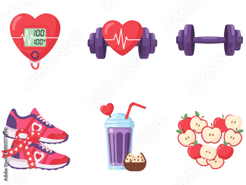 A brightly colored gift wrapped with a vibrant red ribbon and heart accents, evoking feelings of celebration and conveying a sense of love. Ideal for 