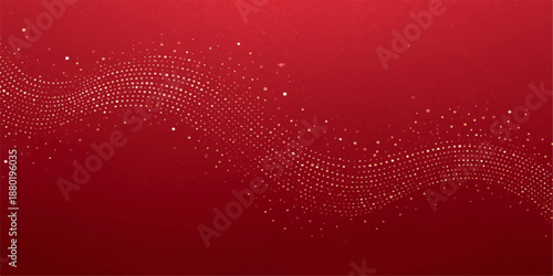 Red abstract Christmas background with shiny snowflakes and glitter stars creating a bright winter celebration backdrop for holiday wallpaper and New Year card design